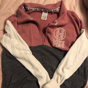 Victoria’s Secret pink quarter zip